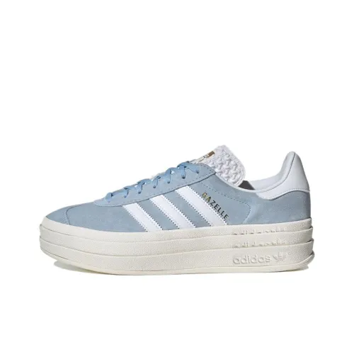 Adidas Originals GAZELLE BOLD Низкие Кроссовки для скейтбординга Женские Синие Белые