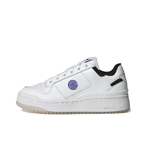 Adidas Originals Forum Bold Износостойкий и Легкий Низкий Скейтборд Кроссовки Женские Белые