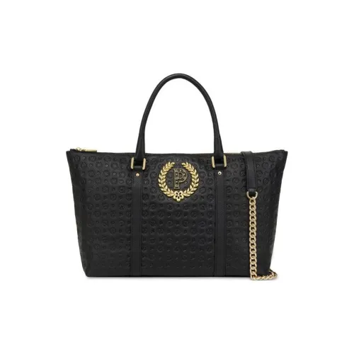 Pollini Телячья кожа Shopping Bag Сумка на одно плечо Женская Черная