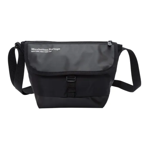 Manhattan Portage Нейлон Городская Сумка через плечо Маленькая Унисекс Черная Подкладка
