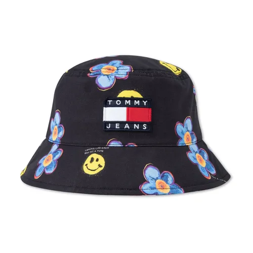 Tommy Hilfiger Cotton Bucket Hats Темно-синий Принт 0GJ Унисекс