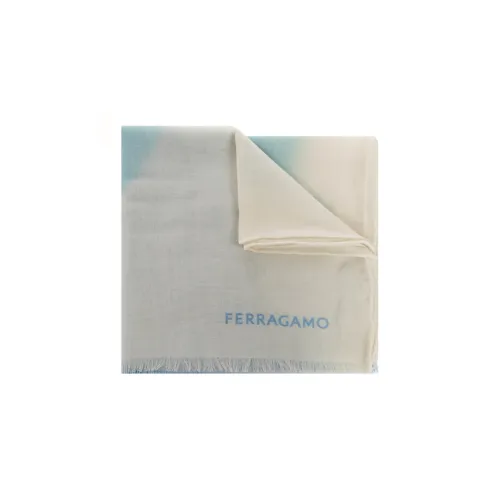 Ferragamo Кашемир Вязаные шарфы Синий Женские