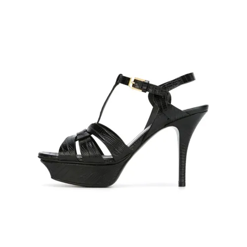 SAINT LAURENT One Ремень Сандалии Женские Черные