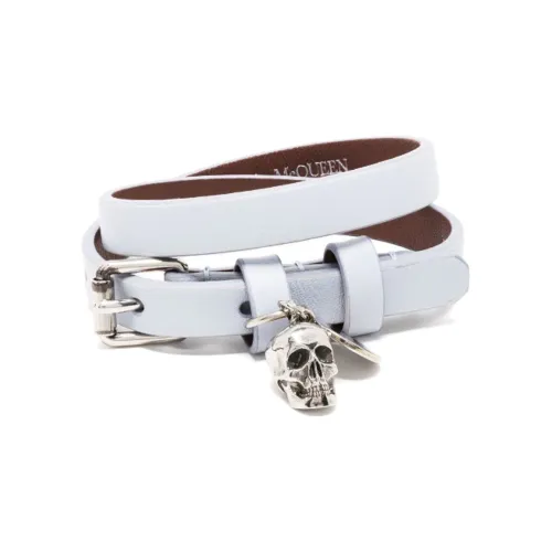 Alexander McQueen Телячья кожа Наручные повязки Светло-синий Мужской