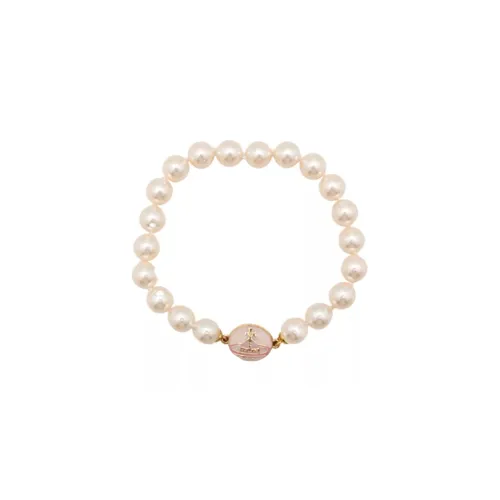 Vivienne Westwood Жемчужные браслеты Женские Золото Розовый