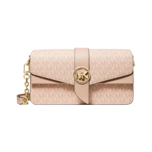 MICHAEL KORS Greenwich Кожа Конверт Сумка Портативная Сумка через плечо Сумка через плечо Женская Розовая