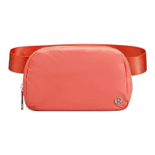 lululemon Полиэстер Одно плечо Через плечо Бананка Обычный Унисекс Апельсин