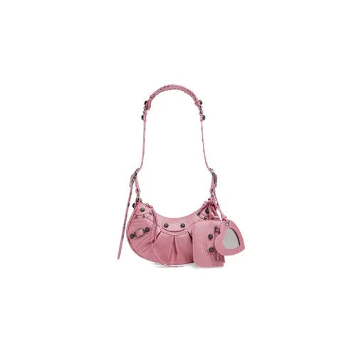 Balenciaga Le Cagole Полиуретан Сумка через плечо Мини Женская Розовая