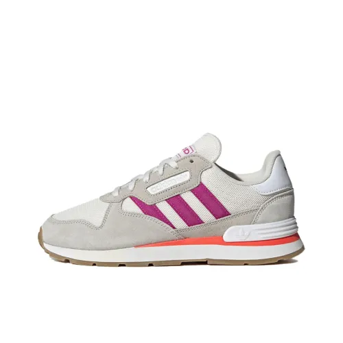 Adidas Originals Treziod Slip Resistant Abrasion Resistant Низкие Беговые Кроссовки Женские Серый Фиолетовый