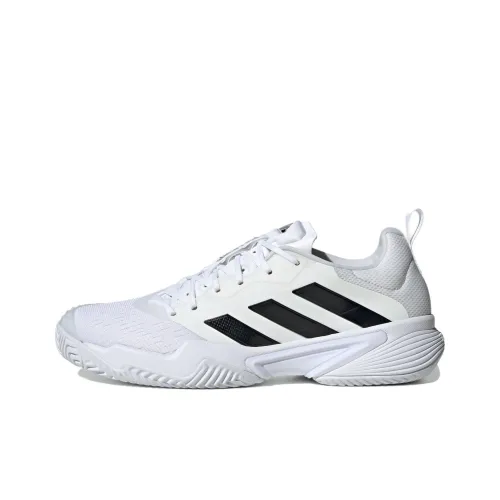 Adidas Barricade Теннис Slip-resistant Abrasion-resistant Низкий топ Кроссовки для тенниса Мужские Белый Серый Черный