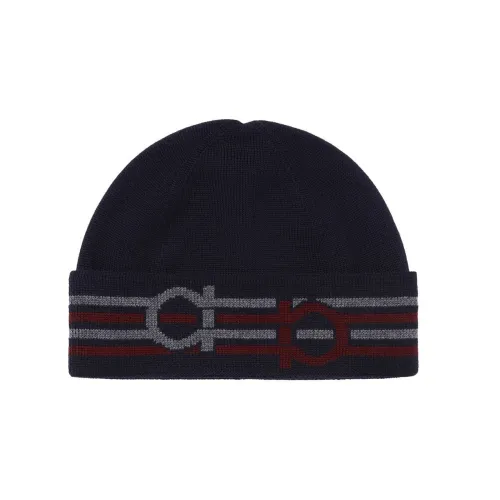 Ferragamo Шерстяные Бини Темно-синий Мужской