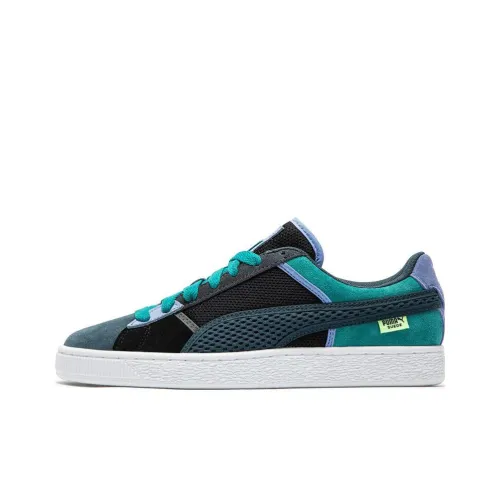 PUMA Suede Series Рюкзак Низкие Кроссовки для скейтбординга Унисекс Синий Черный