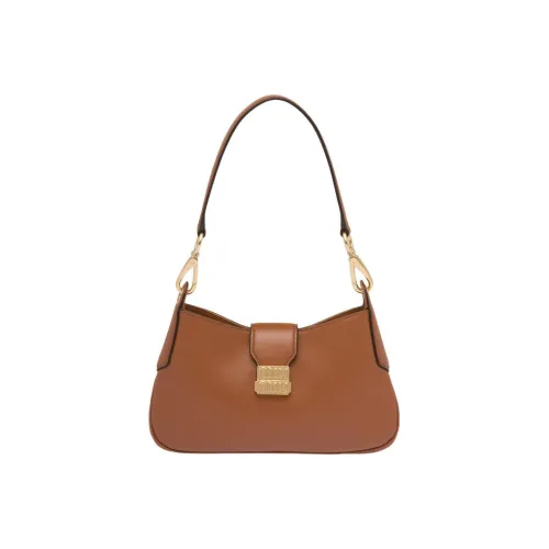 MIU MIU Сумка из кожи сумка через плечо сумка для плеча женская коричневая