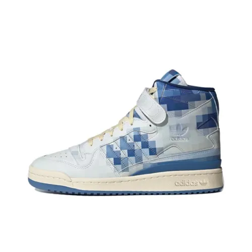 Adidas Originals FORUM 84 High 'Closer LOOK' Устойчивые к истиранию Дышащие Высокие Кроссовки для скейтбординга Мужские Синие Серые