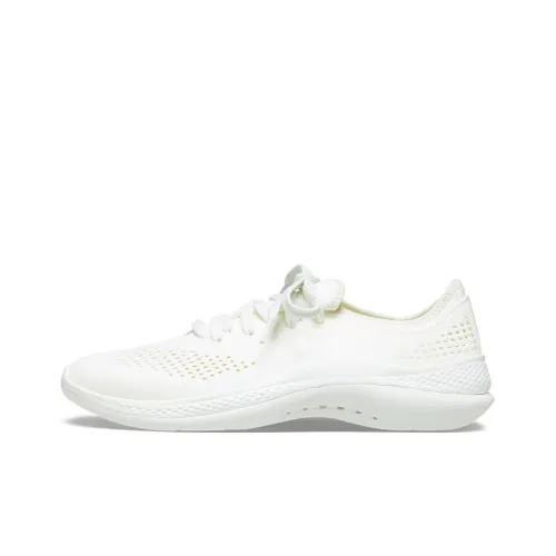 Crocs LiteRide Low Топ Беговые кроссовки Женские Экрю