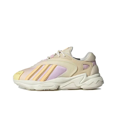 Adidas Originals Oztral Slip Resistant Abrasion Resistant Низкий Топ Casual Женский Розовый Желтый