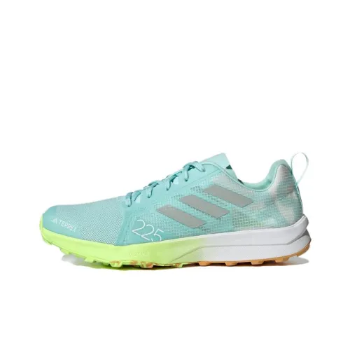 adidas Terrex Speed Flow Slip Resistant Abrasion Resistant Низкий Топ Беговые кроссовки Мужской Синий Бирюзовый
