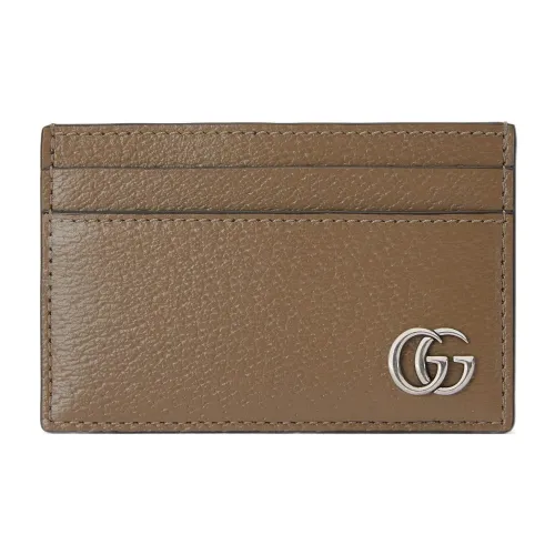 GUCCI GG Marmont Кожаный держатель для карт Держатель для карт Мужской Тауповый