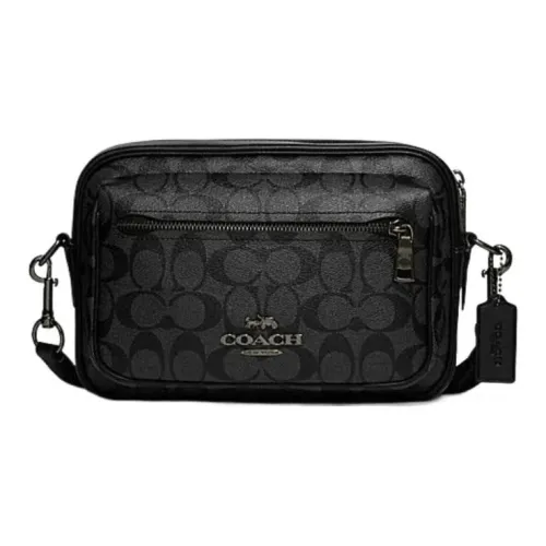 COACH Elise с коровьей кожей сумка Camera сумка через плечо мужская черная