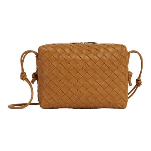 Bottega Veneta Loop кожа Camera сумка для хранения ручная сумка на плечо маленькая женская CAMEL