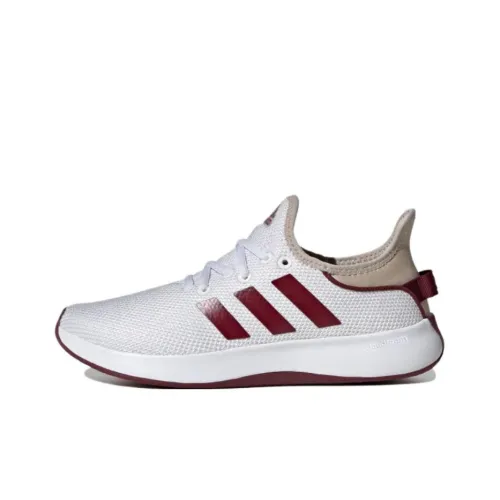 Adidas Cloudfoam Pure противоскользящие устойчивые к истиранию легкие низкие беговые кроссовки женские белые красные