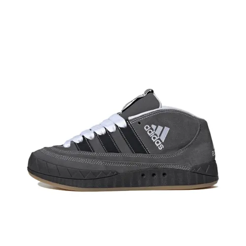 Adidas Originals Adimatic MID Slip Resistant Abrasion Resistant MID Топ Скейтборд Кроссовки Унисекс Серый Белый