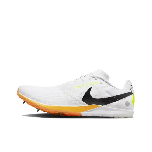 Nike Zoom Rival XC 6 Амортизирующие Универсальные Низкие Беговые Кроссовки Slip-Resistant Unisex Белый Оранжевый