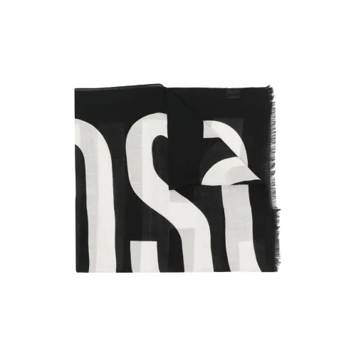 MOSCHINO Вязаные шарфы Мужской Черный