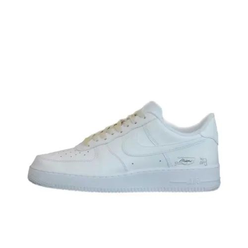 Nike Air Force 1 Slip Resistant Abrasion Resistant Дышащий Низкий Топ Скейтбординг Кроссовки Унисекс Белый