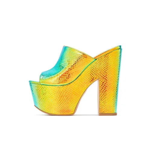 SOPHIA WEBSTER Skye Стильные Сандалии 14 см Женские Желто-зеленые