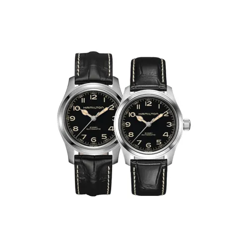 HAMILTON Khaki Field Series Автоматический Механический Механизм Унисекс Часы 42 мм Черный Циферблат