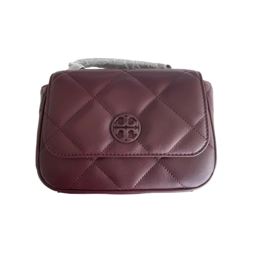 Tory Burch Икорный Овчина Сумка через плечо Сумка Женская Бургунди