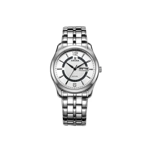 EBOHR Master Collection Кварцевый механизм нержавеющая сталь ремешок мужские часы белый циферблат