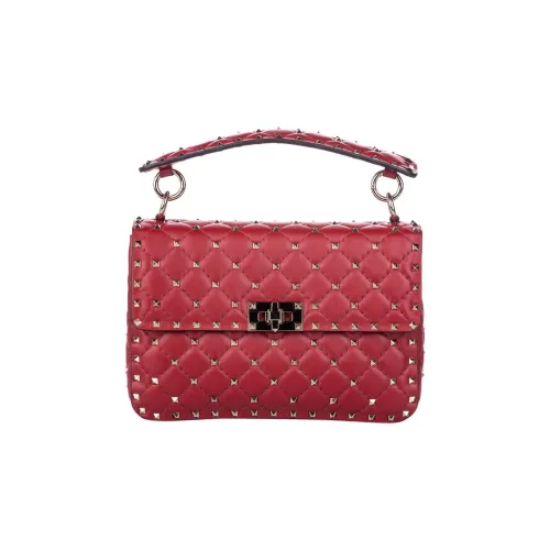 Valentino Коровья кожа Портативная Сумка через плечо Сумка на плечо Средняя Женская Красная