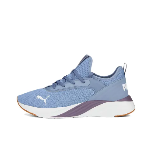 PUMA SOFTRIDE RUBY Lux Better Slip-resistant Abrasion-resistant Low Top Беговые кроссовки Женские Синий Белый Фиолетовый