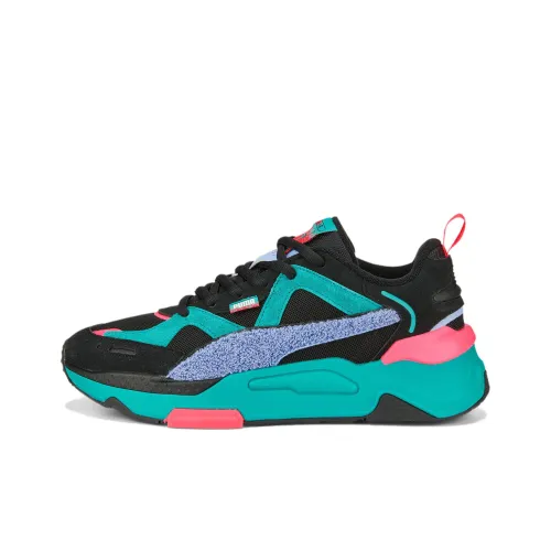 PUMA RS Simul8 Fandom Low Топ Спортивная Повседневная Обувь Мужская Черная Зеленая