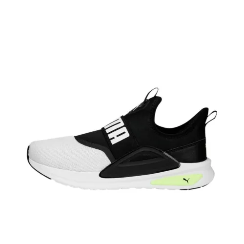 PUMA Softride Slip-Resistant Abrasion-Resistant Lightweight Low-Top Shoe Men's White Black PUMA Softride Противоскользящий Устойчивый к износу Легкий Низкий Топ Обувь Мужская Белый Черный
