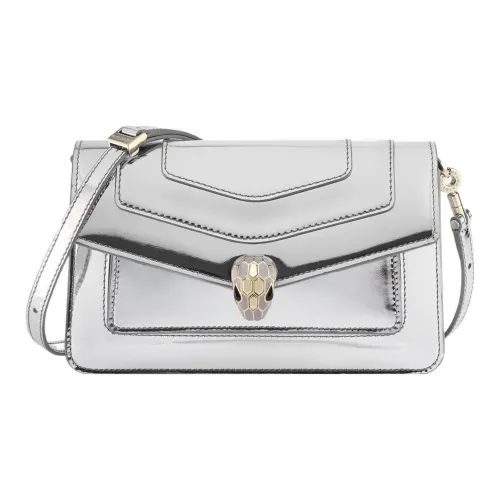 BVLGARI Serpenti Forever East-West Сумка На Плечо Маленькая Сумка На Плечо,подкладка Из Кожи Наппа Черного Цвета