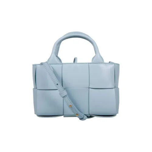 Bottega Veneta Arco Sheepskin Tote Bag Shopping Bag Crossbody Bag Shoulder Bag Extra Mini Women's Blue Bottega Veneta Arco Овчина Сумка-тоут Сумка для покупок Сумка через плечо Сумка Экстра мини Женская Синяя