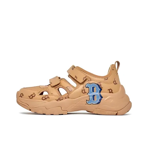 Mlb Base Logo Sandal Chunky Mask Monotive Boston Red Sox Sabo Unisex Brown