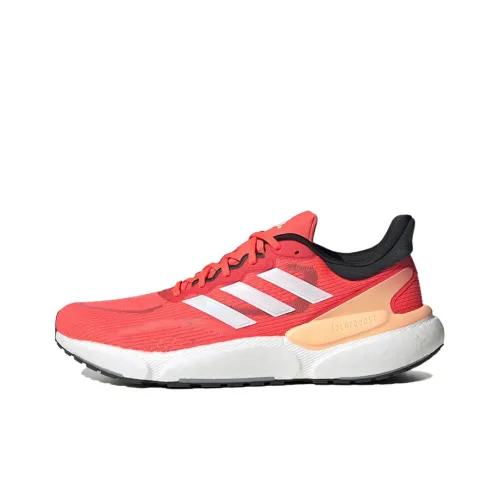 Adidas Solarboost 5 Slip-resistant Abrasion-resistant Low-top Беговые кроссовки Мужские Красный Оранжевый