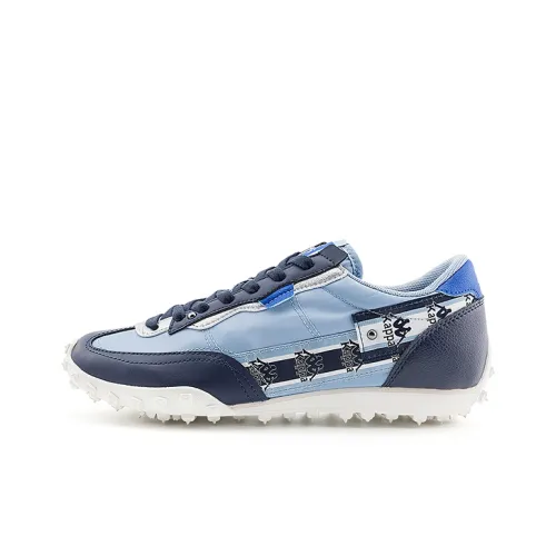 KAPPA Юбка Устойчивая к истиранию Низкий Топ Повседневная Беговая Обувь Унисекс Синий Пэчворк