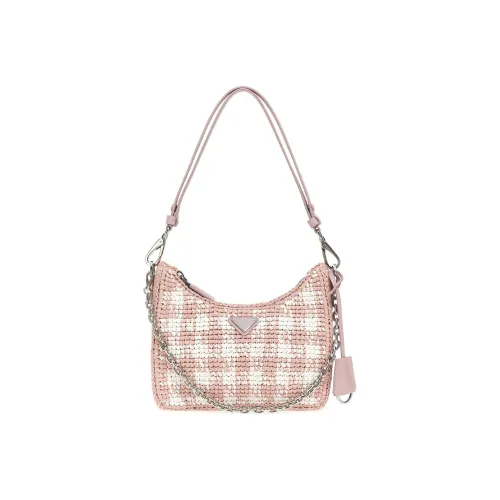 PRADA Сумка через плечо из кожи женская розовая