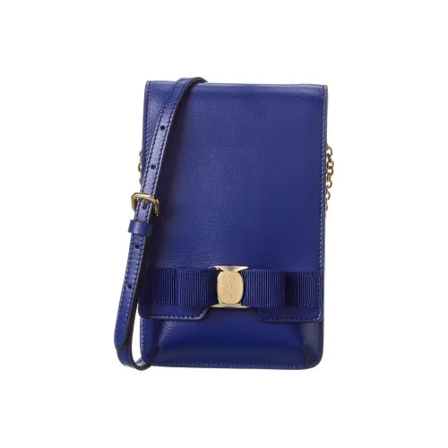 FERRAGAMO Vara Чехол для телефона из кожи женский синий