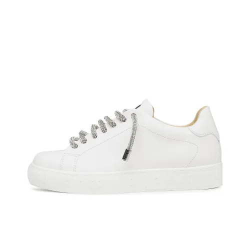 PHILIPP PLEIN Lo Топ Низкий Топ Стильные Скейтбординги Женские Белые