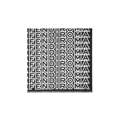 FENDI Хлопок Шали Черный/Белый Женские