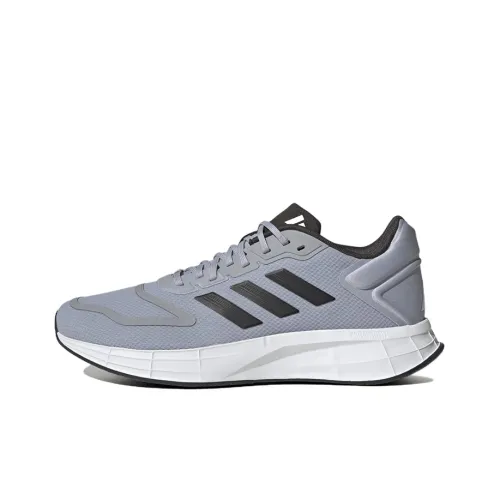 Adidas Duramo 10 Support Low Top Беговые кроссовки Мужские Серебристо-черные