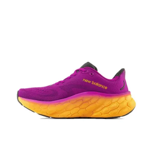 New Balance More v4 X More v4 Low Беговые кроссовки Женские Фиолетово-желтые