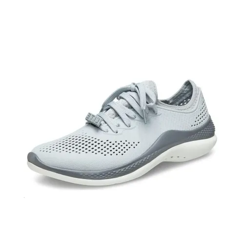 Crocs Slip-resistant Abrasion-resistant Lightweight Low-Top Sports Casual Shoes Men's Gray Crocs Противоскользящие Устойчивые к истиранию Легкие Низкие Кеды Спортивная Повседневная Обувь Мужская Серый