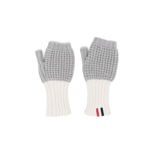 THOM BROWNE Cotton Knit Перчатки Серые Мужские